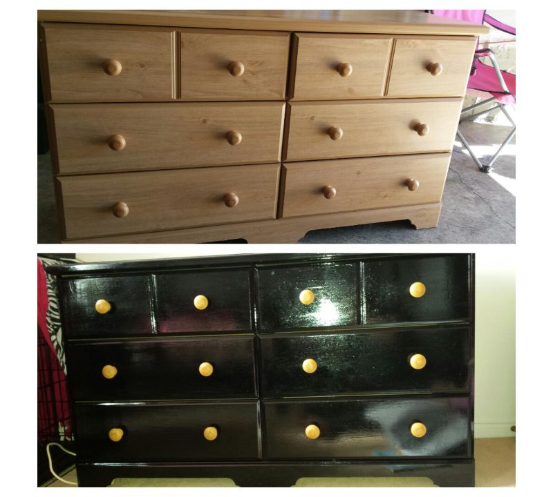 Furniture Refinish — before and after